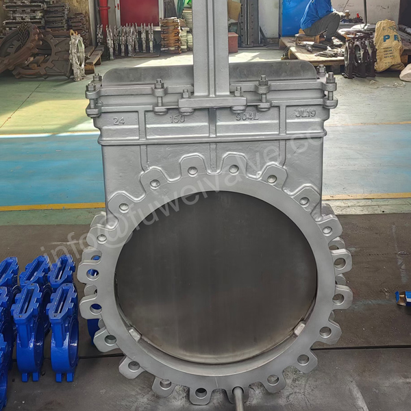 super austenitic stainless steel 904L knife gate valve