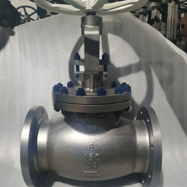 duplex stainless steel 4A 150Lb ANSI flanged globe valve