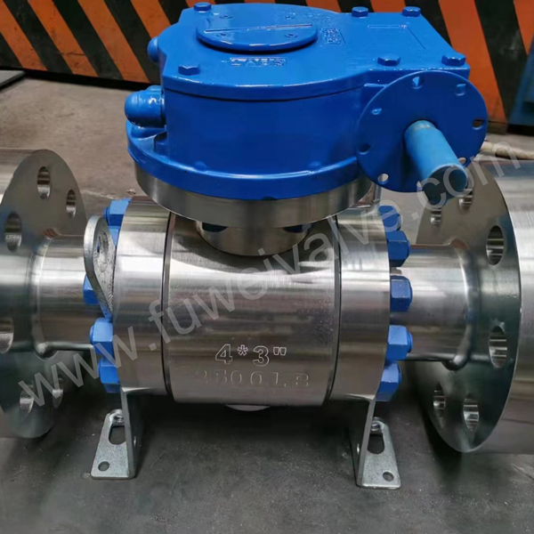 2500LB reduced bore forged steel trunnion ball valve