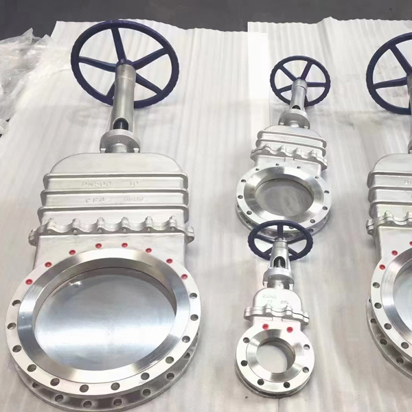 flanged stainless steel CF8 knife gate valve